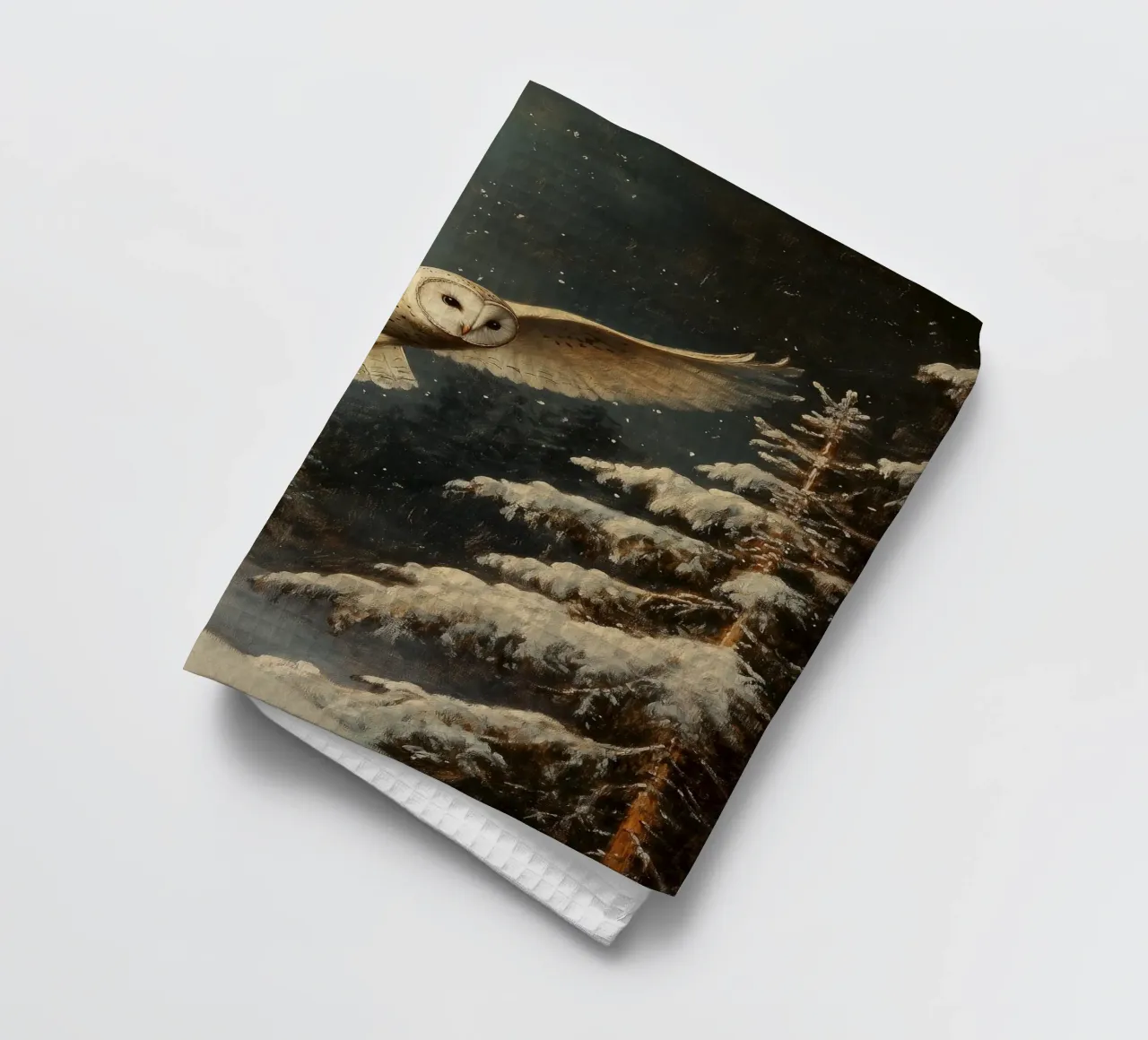 Eule im Winterwald canovaccio da cucina da Luna & Noctua