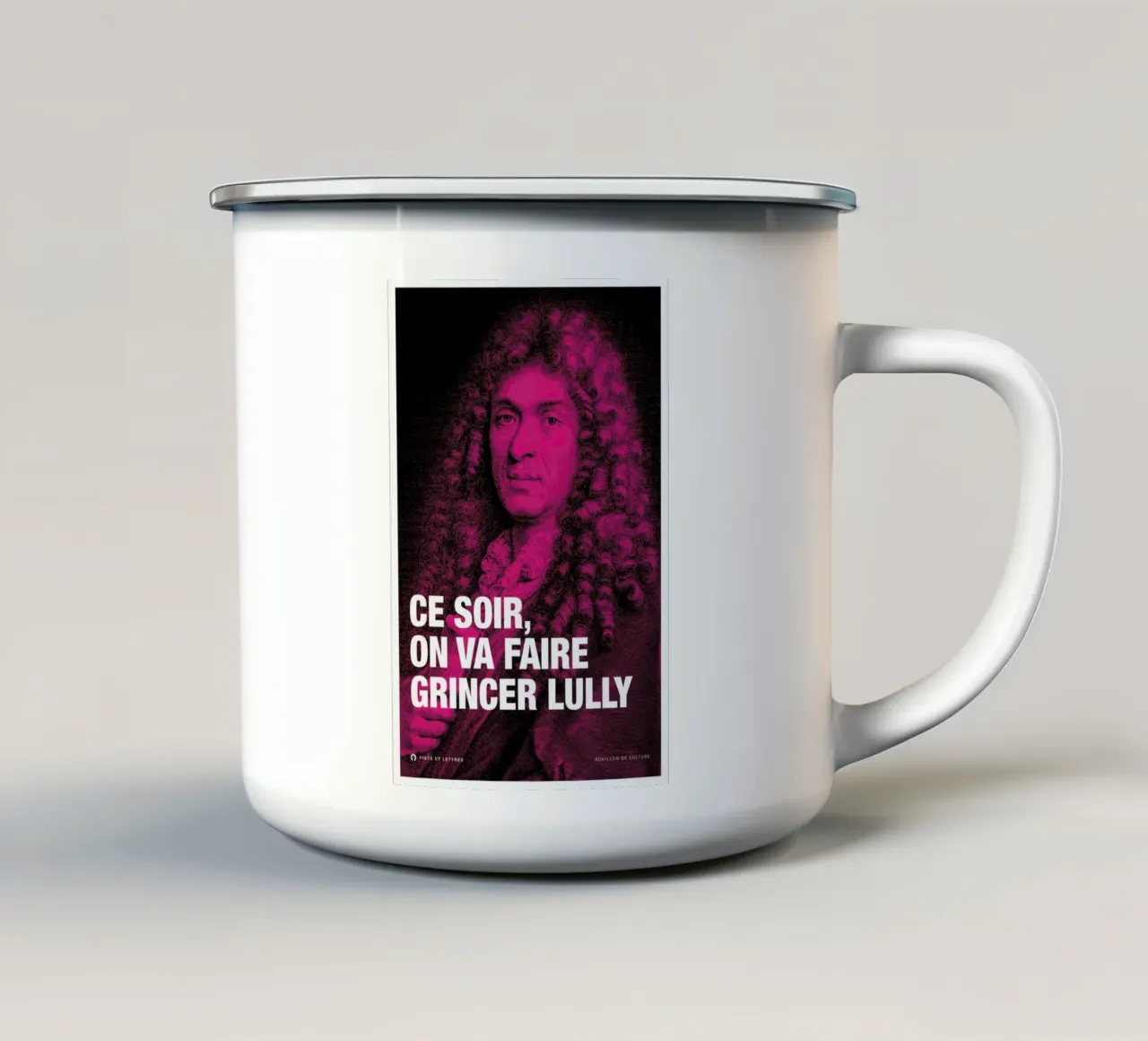 Lully taza de esmalte de Fists Et Lettres