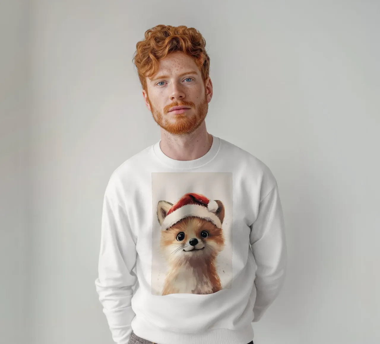 Héroe #19 Fox celebra la Navidad sudadera de farbenhelden