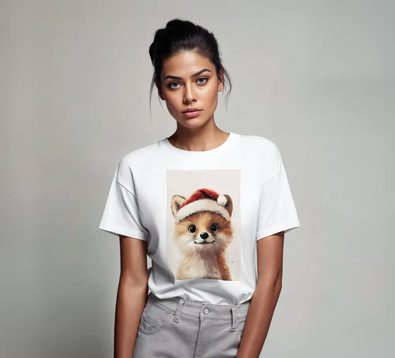 HeldIn #19 Fuchs feiert Weihnachten T-Shirt von farbenhelden