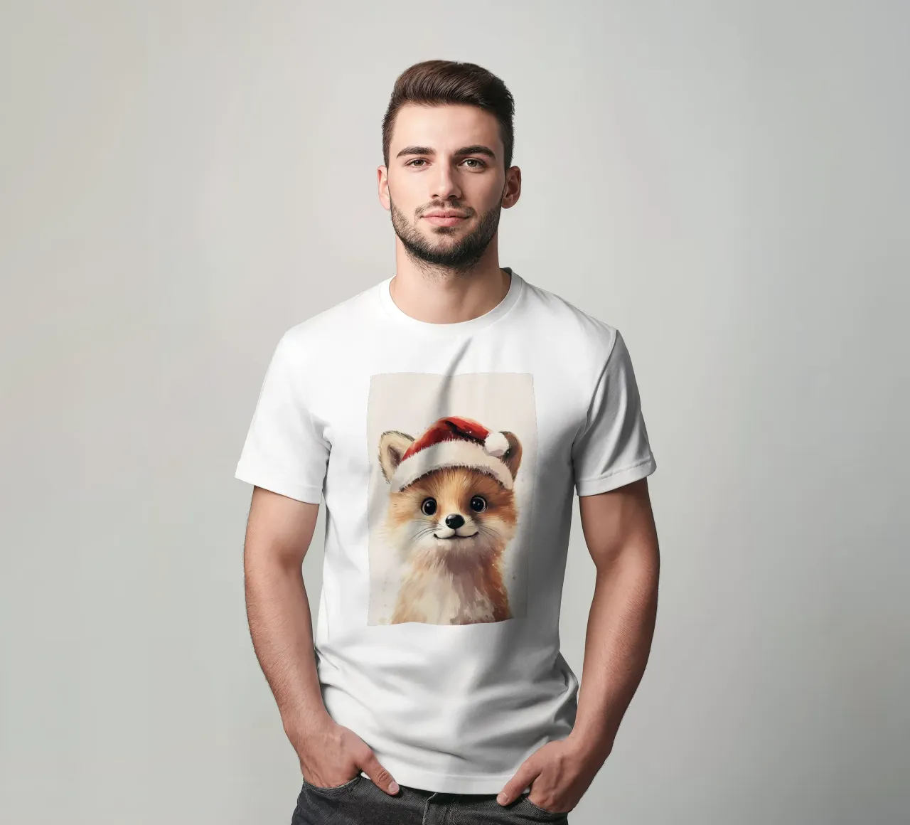 HeldIn #19 Fuchs feiert Weihnachten T-Shirt von farbenhelden