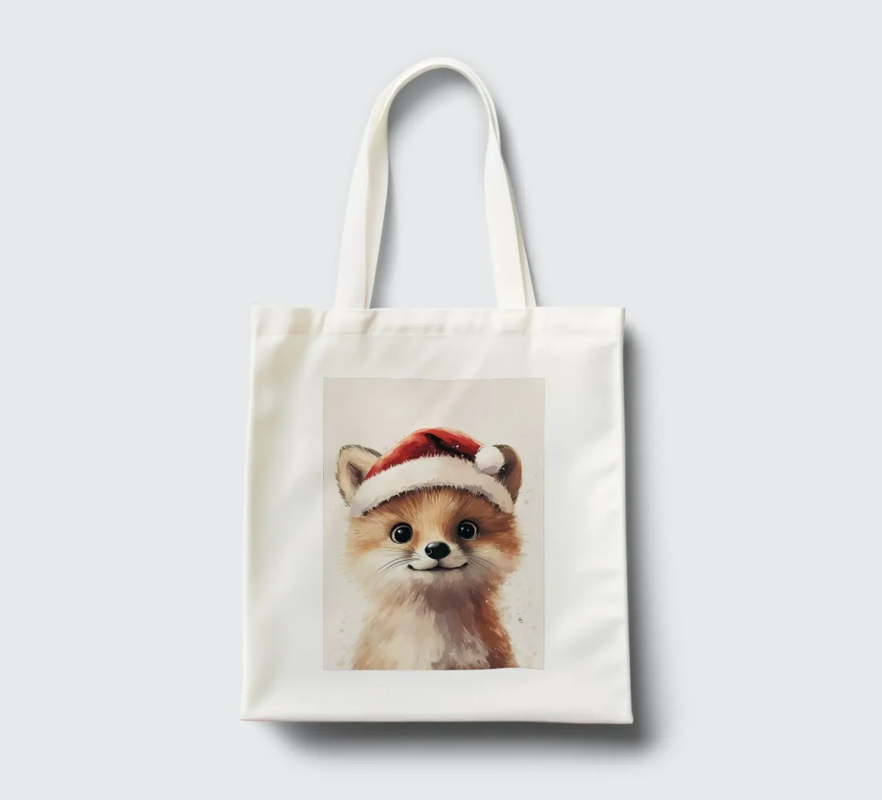 HeldIn #19 Fuchs feiert Weihnachten Jutebeutel von farbenhelden