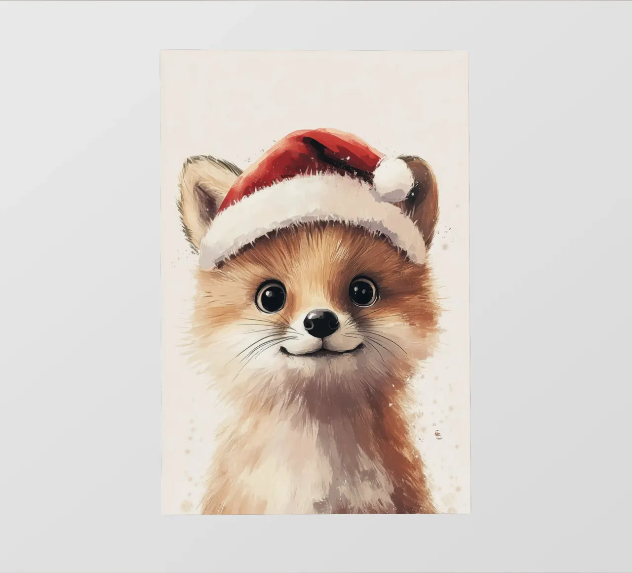 HeldIn #19 Fuchs feiert Weihnachten PVC Plane von farbenhelden