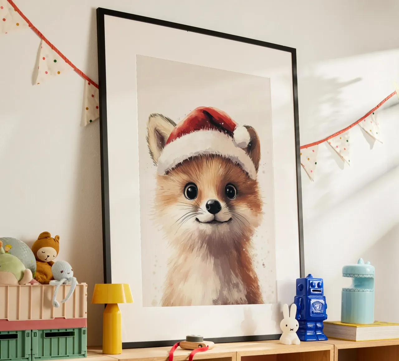 HeldIn #19 Fuchs feiert Weihnachten Hahnemühle von farbenhelden