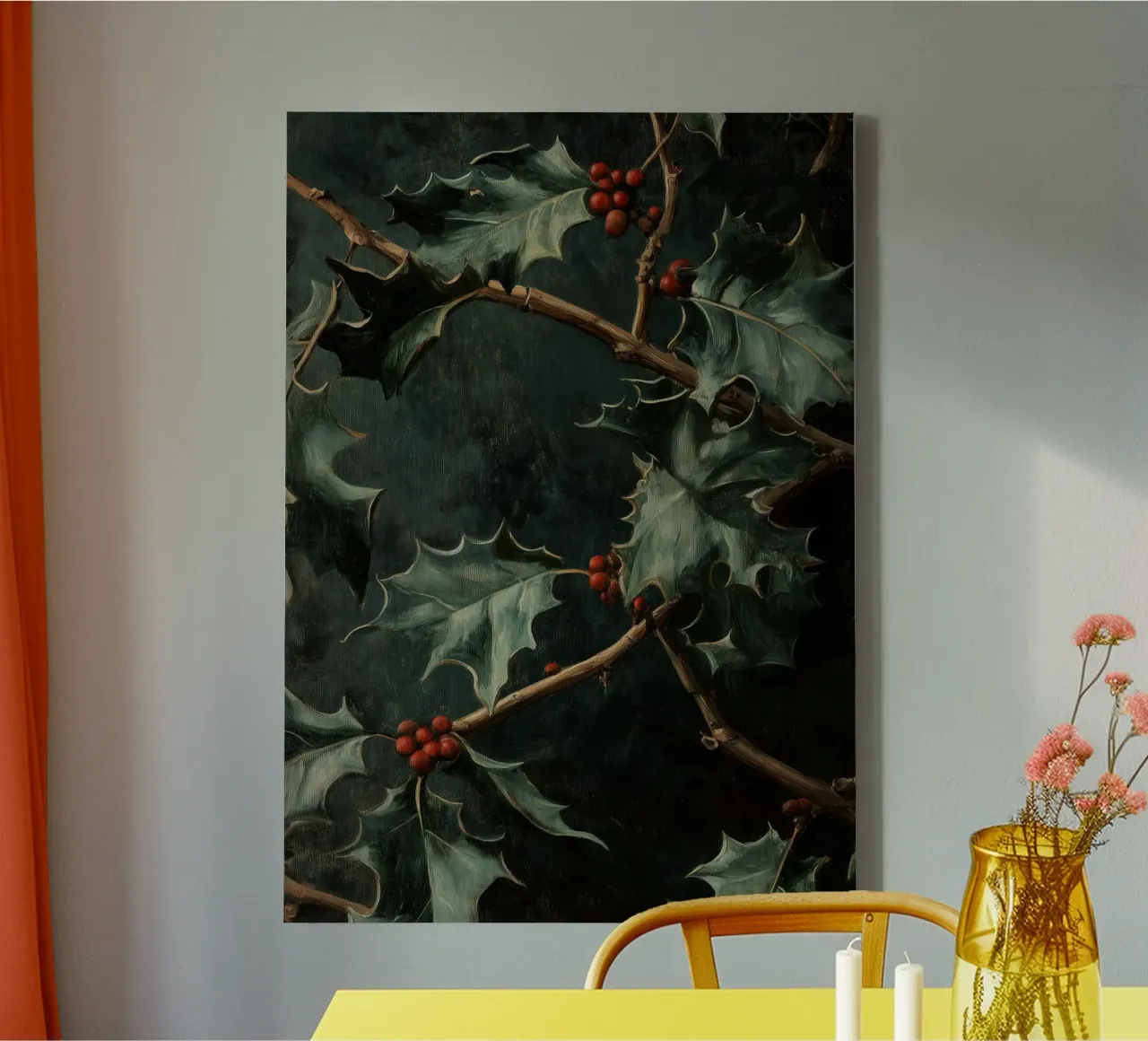 Stechpalme canvas by Luna & Noctua