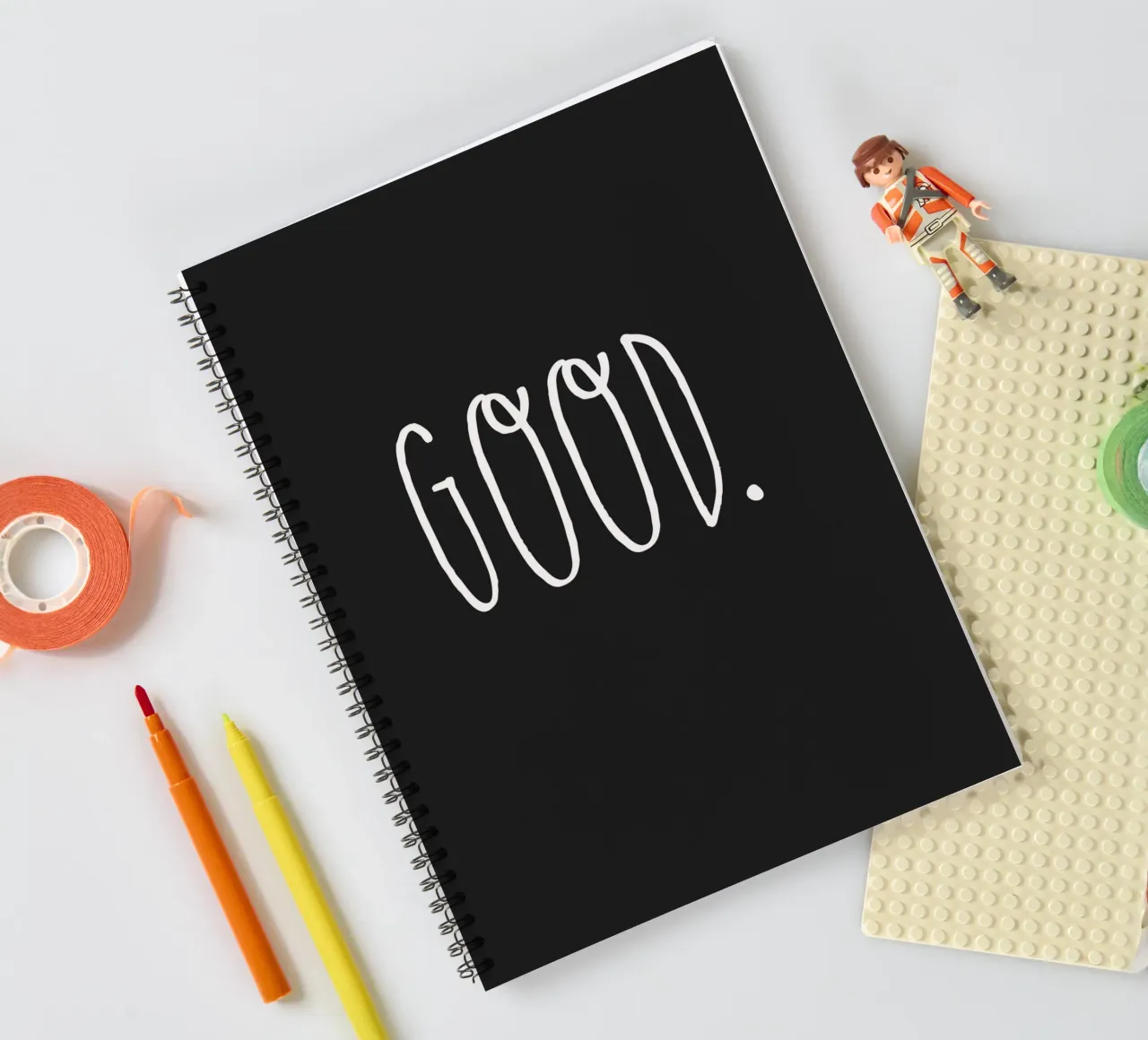 Minimalist GOOD design spiral notebook by Whole©
