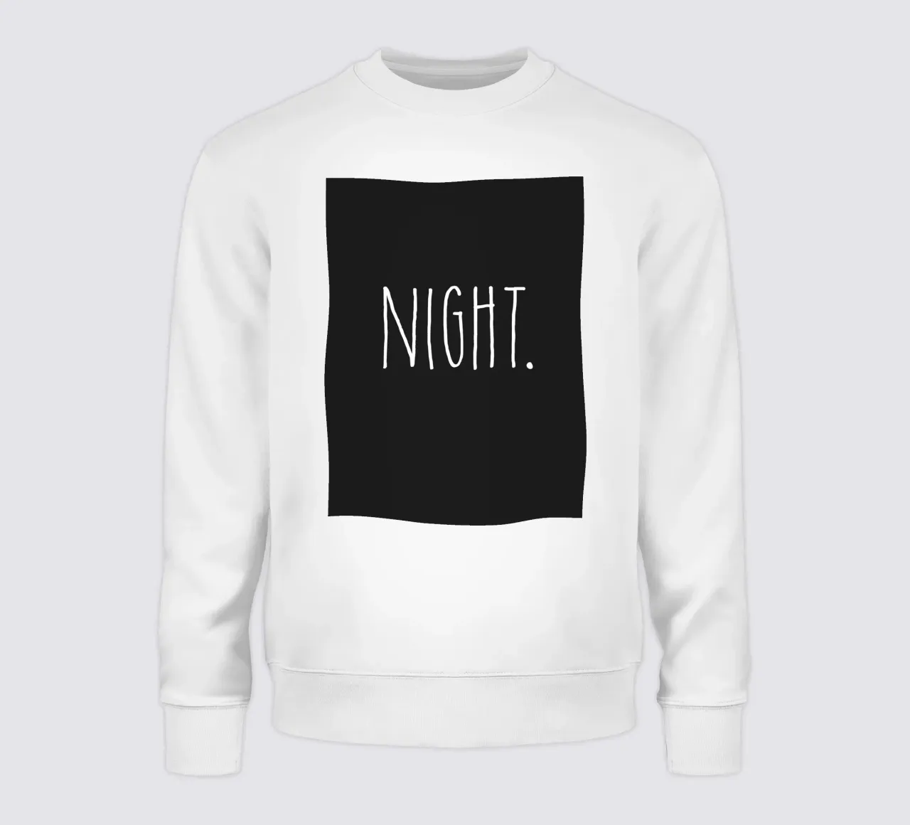 Design minimalista della NOTTE felpa da Whole©