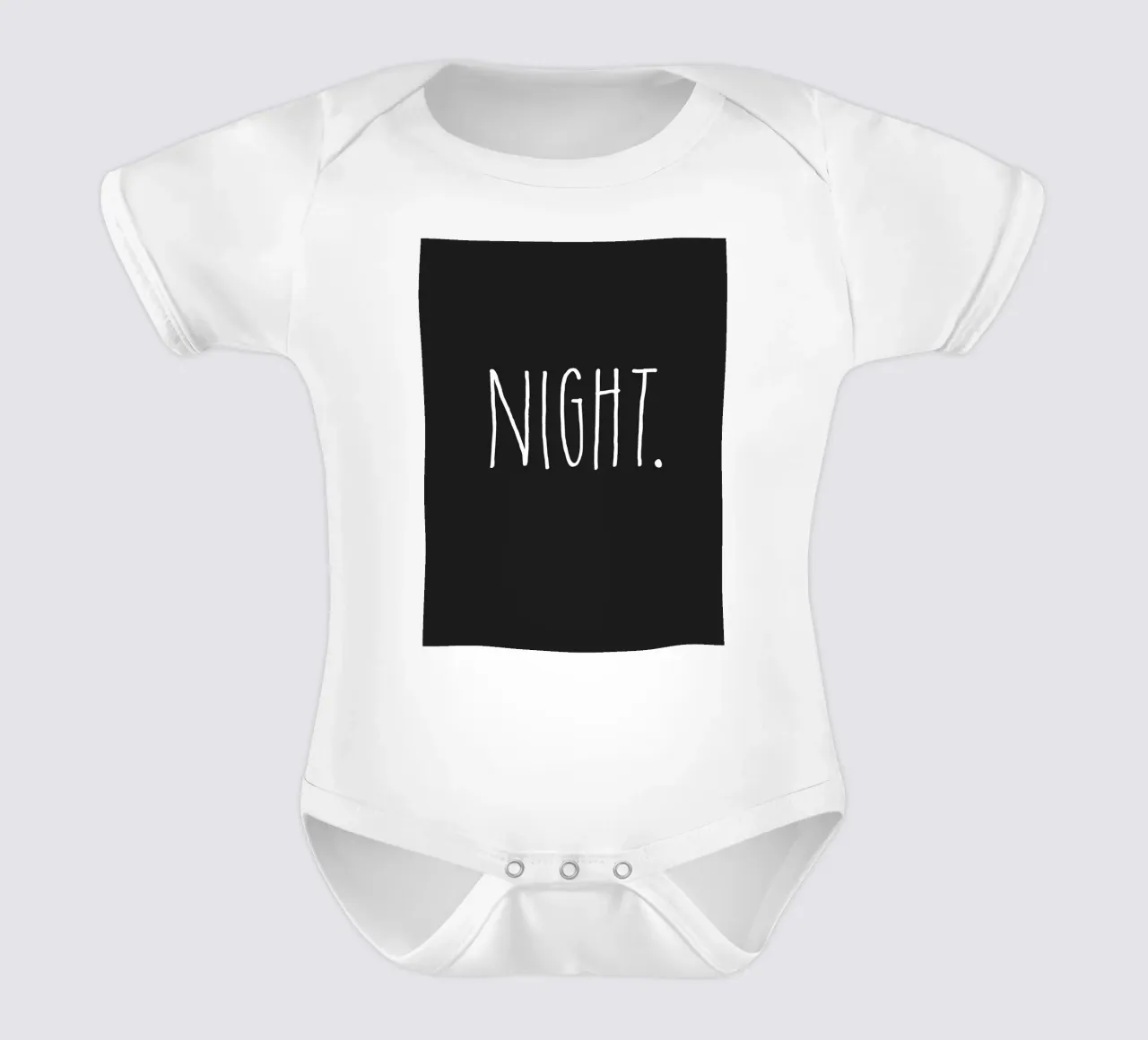Design minimalista della NOTTE body neonato maniche corte da Whole©
