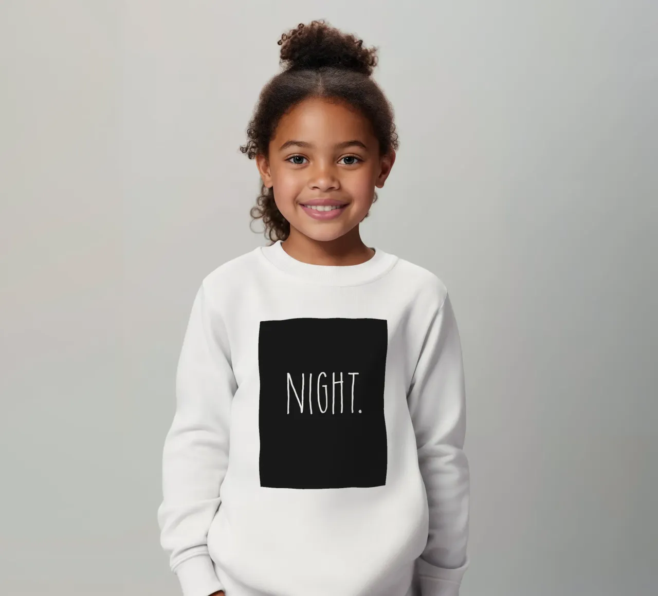 Design minimalista della NOTTE felpa bambino da Whole©