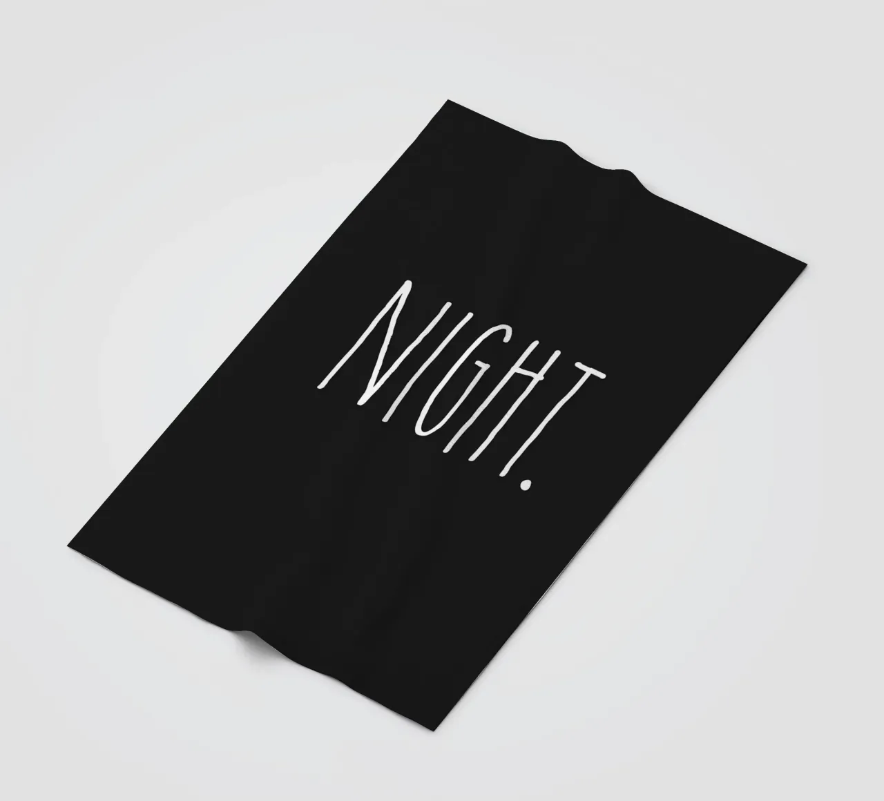 Design minimalista della NOTTE coperta in pile da Whole©