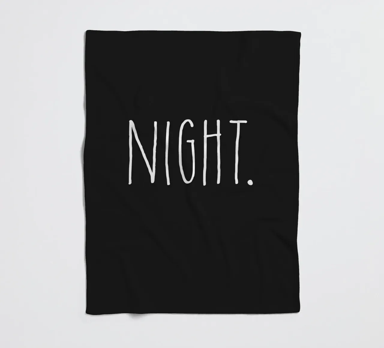 Design minimalista della NOTTE coperta in pile da Whole©