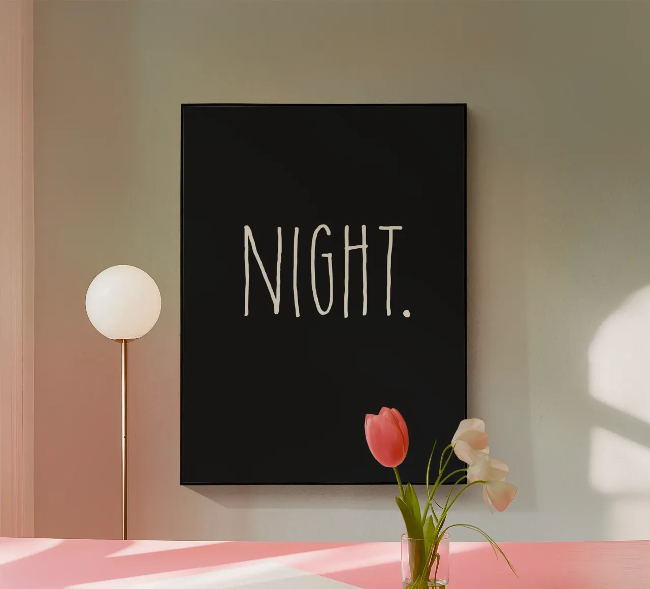 Design minimalista della NOTTE plexiglass da Whole©