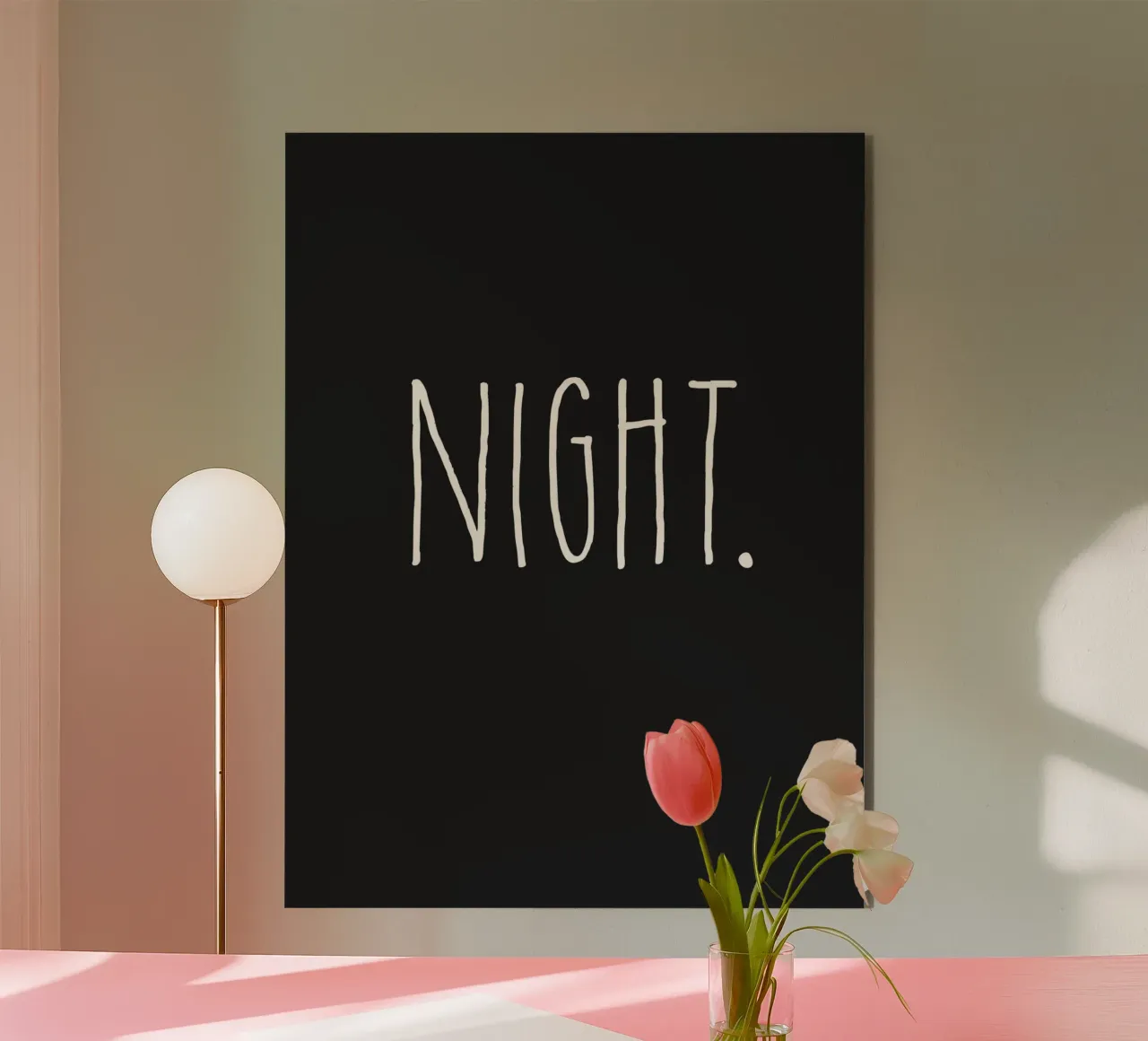Design minimalista della NOTTE alluminio dibond da Whole©