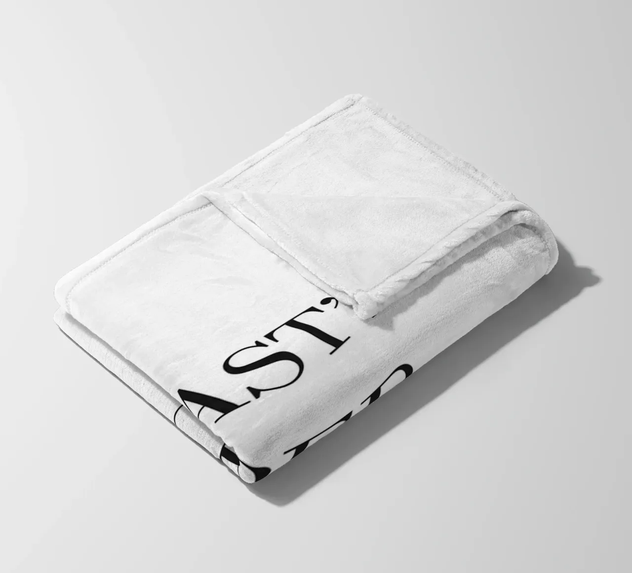 Namast'ay Statement Print fleece blanket by Whole©