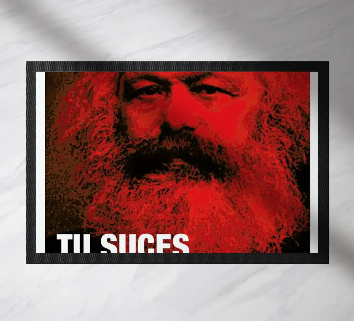 Marx doormat by Fists Et Lettres