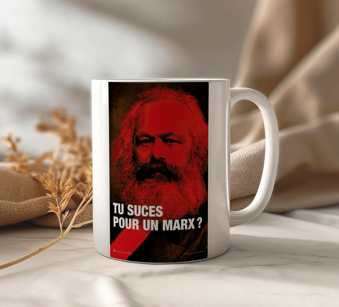 Marx ceramic mug by Fists Et Lettres