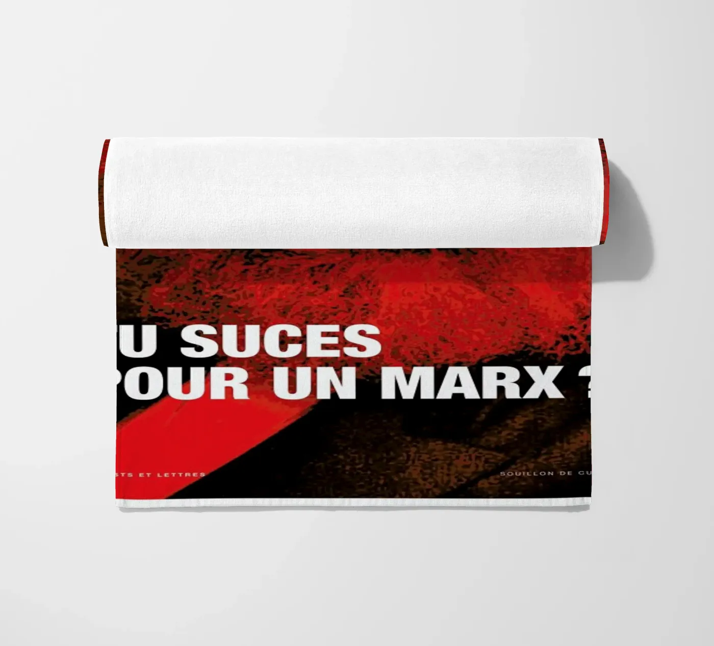 Marx beach towel by Fists Et Lettres