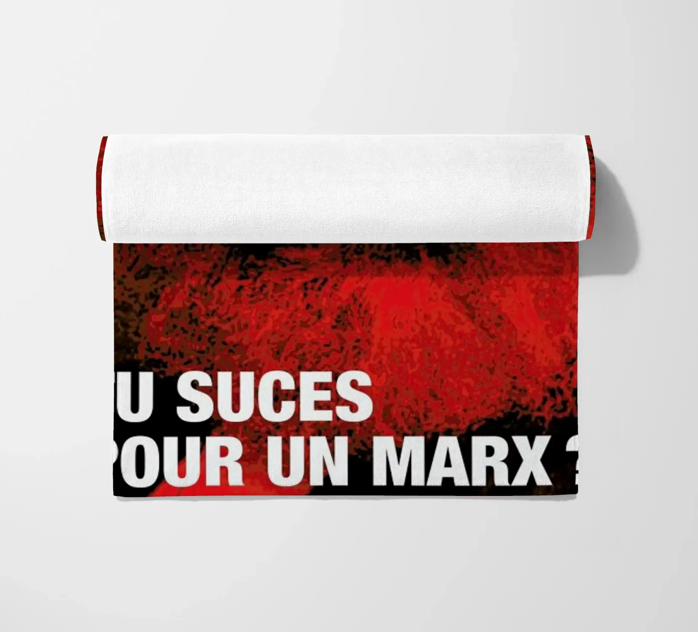 Marx beach towel by Fists Et Lettres
