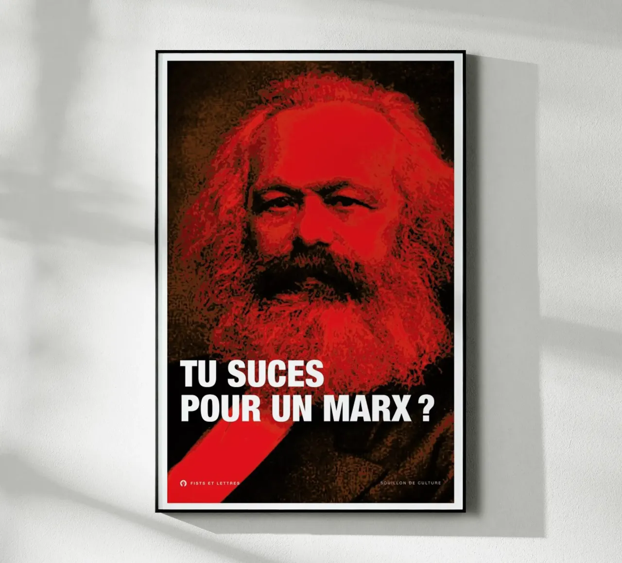 Marx plexiglass da Fists Et Lettres