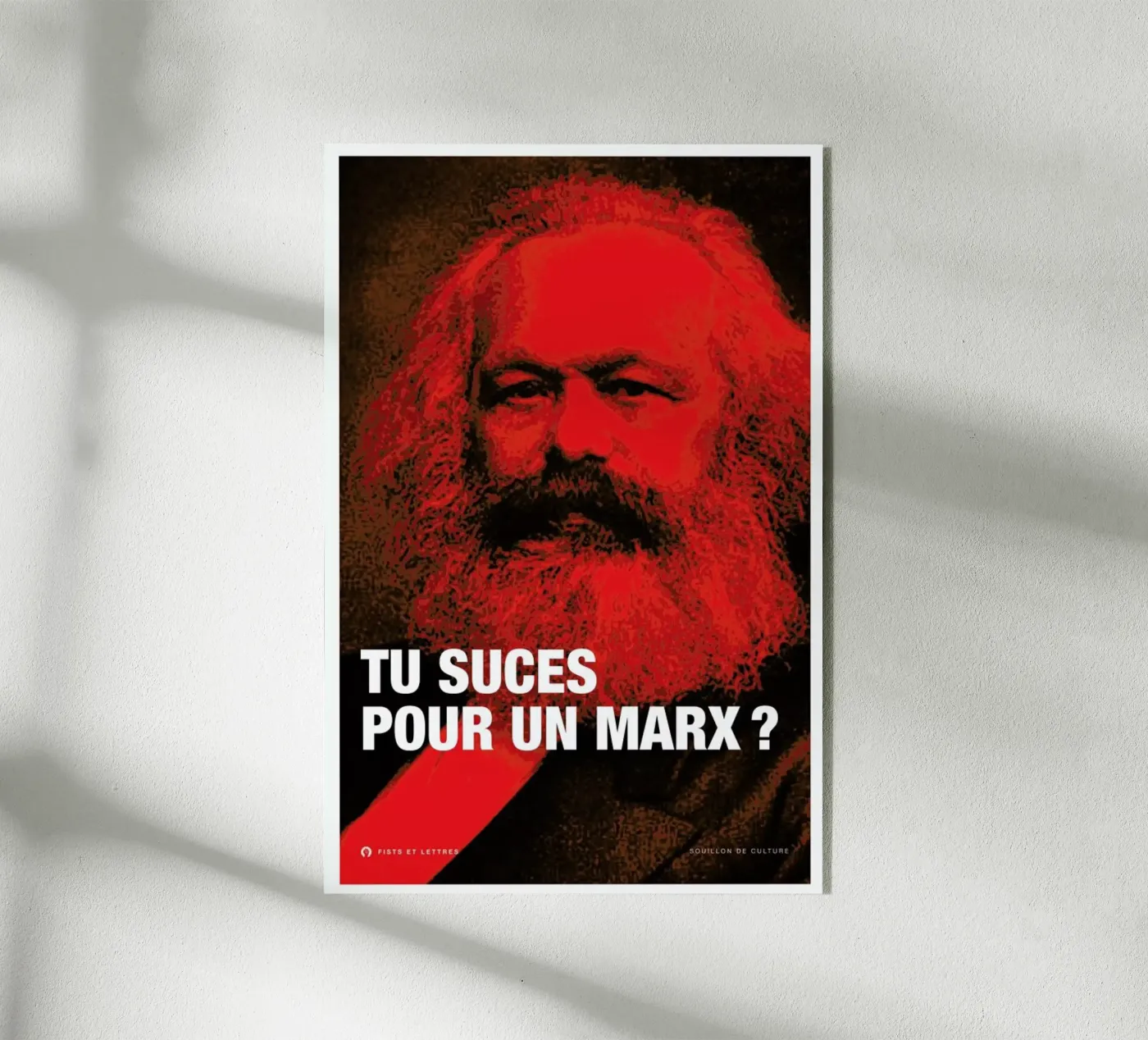 Marx acrylic glass by Fists Et Lettres