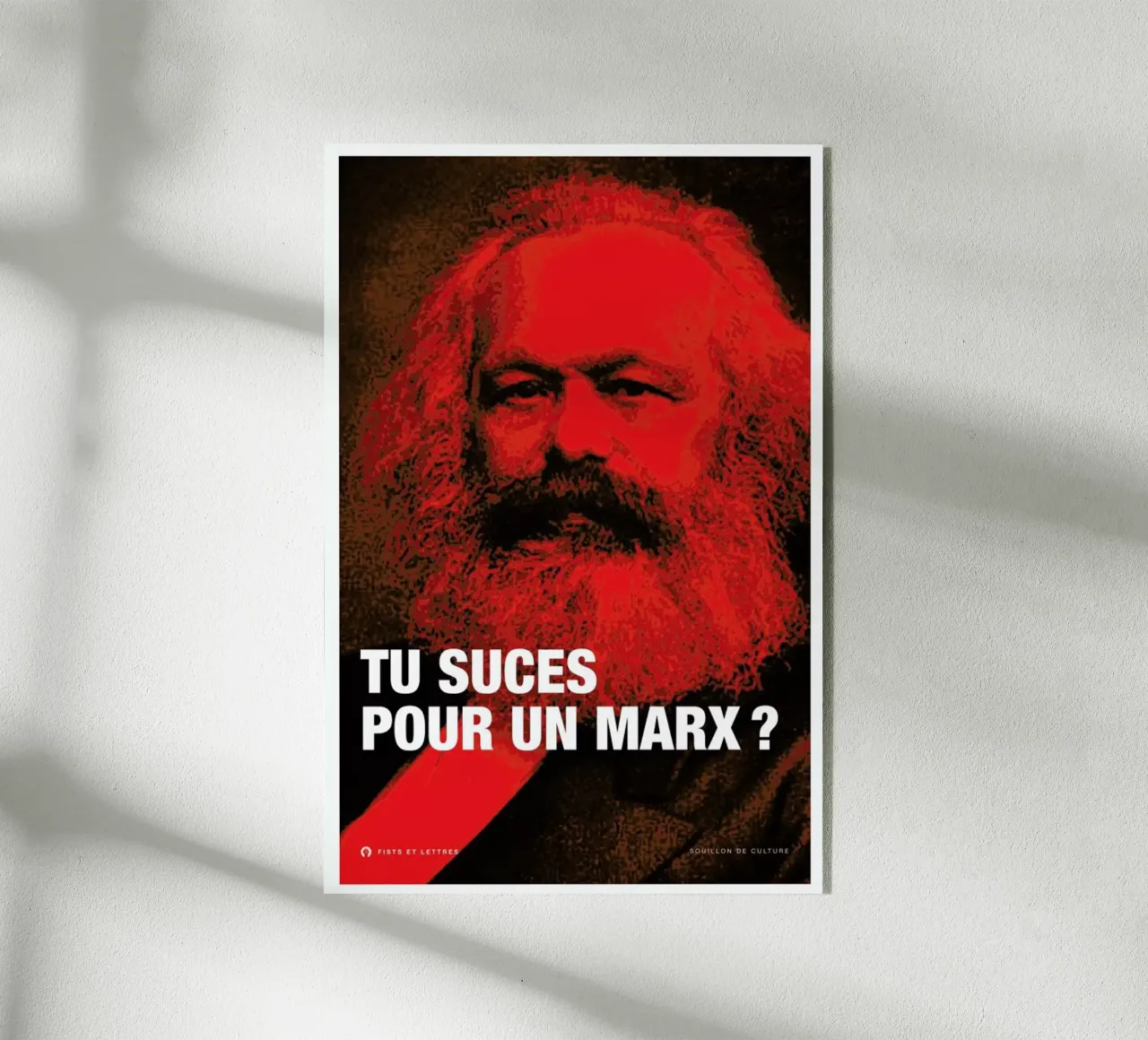 Marx plexiglass da Fists Et Lettres