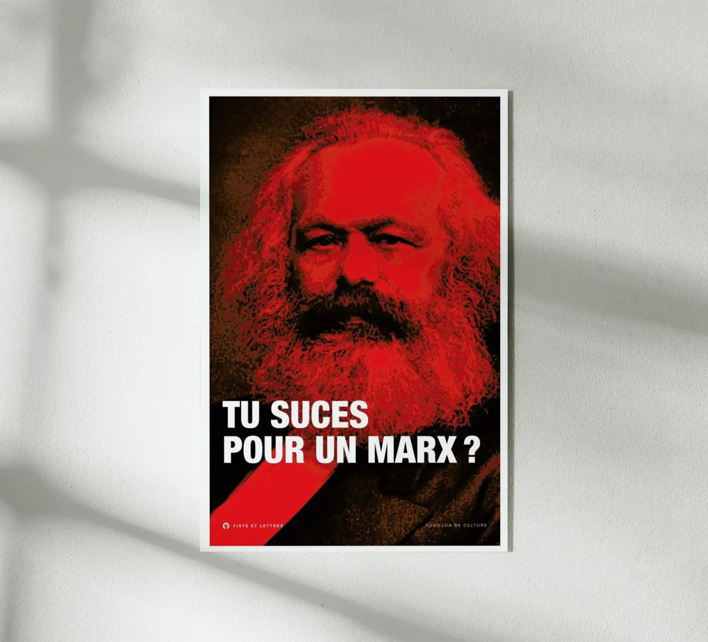 Marx acryl van Fists Et Lettres