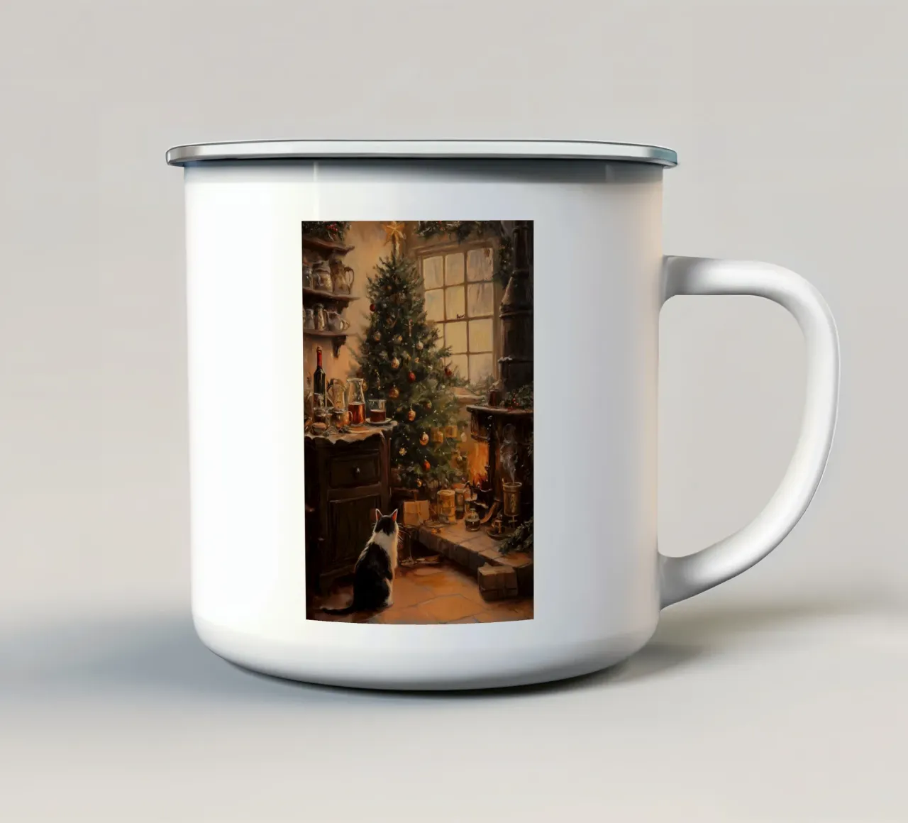 Weihnachtszauber emaille mok van Luna & Noctua