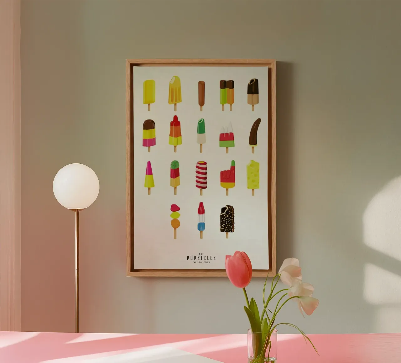 The Popsicle Project tela con Cornice a cassetta da Julia Marquardt-Lott