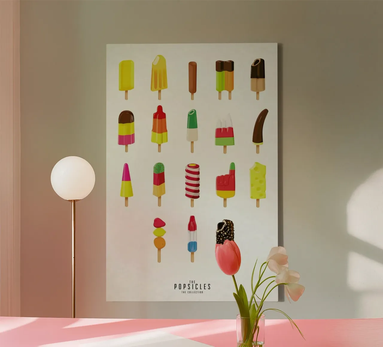 The Popsicle Project tela con Cornice a cassetta da Julia Marquardt-Lott
