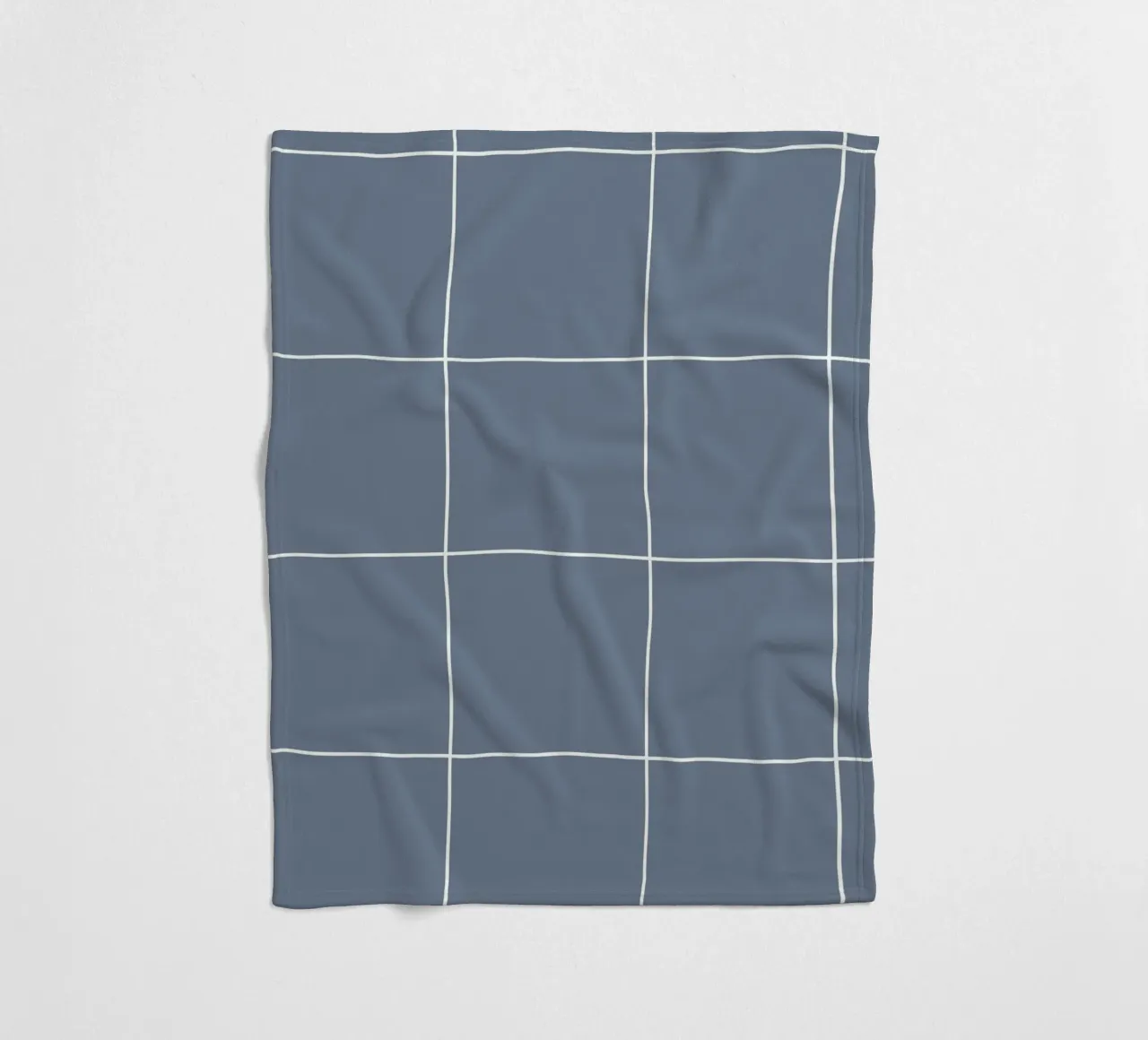 Check deep blue coperta in pile da AleksandraAnna