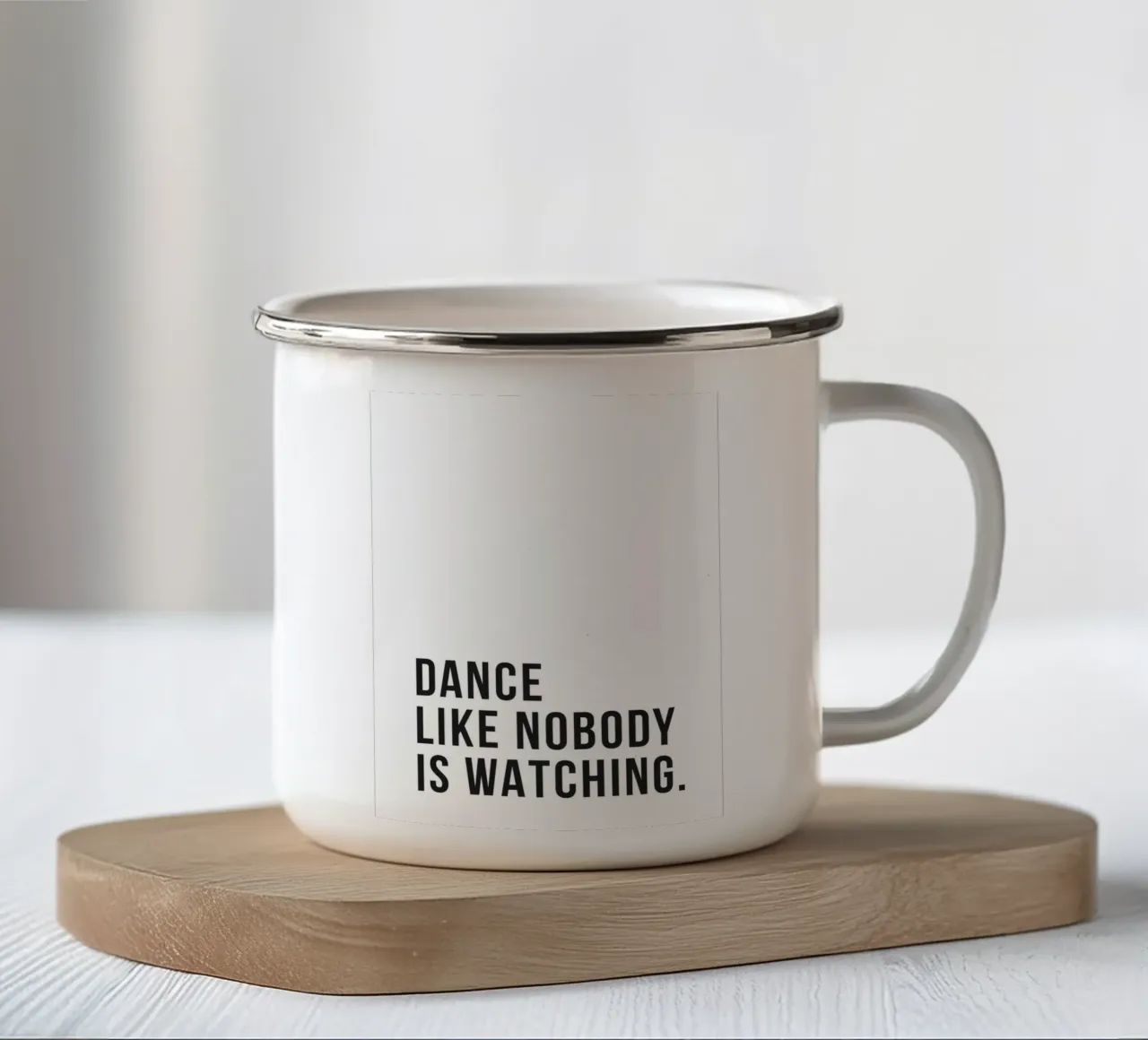 Poster di motivazione alla danza tazza in smalto da Whole©