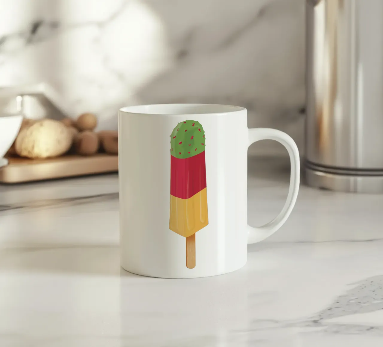 Kaktus Eis tazza in ceramica da Julia Marquardt-Lott