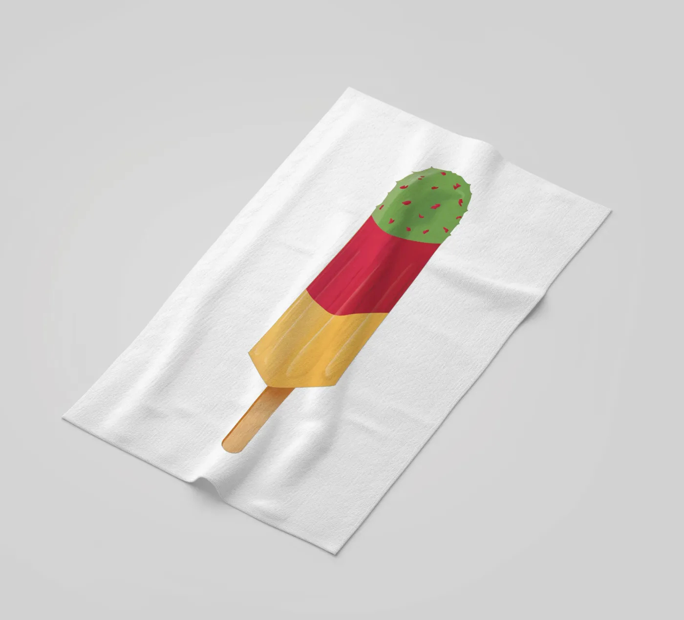 Kaktus Eis beach towel by Julia Marquardt-Lott