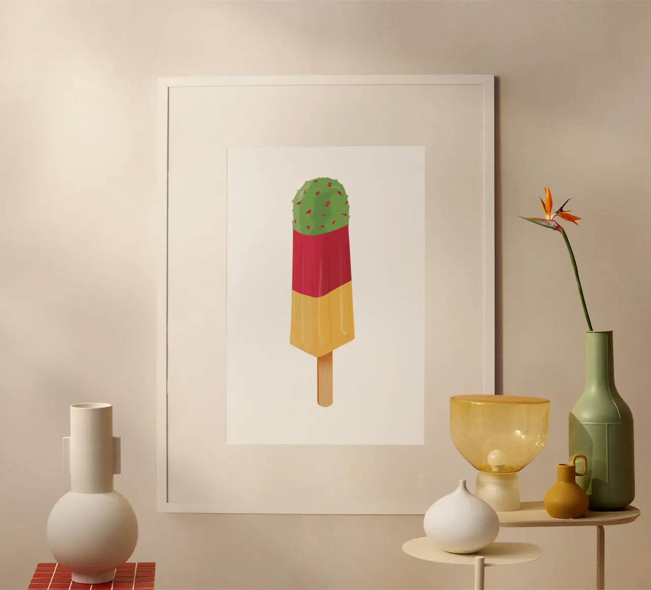 Kaktus Eis poster by Julia Marquardt-Lott