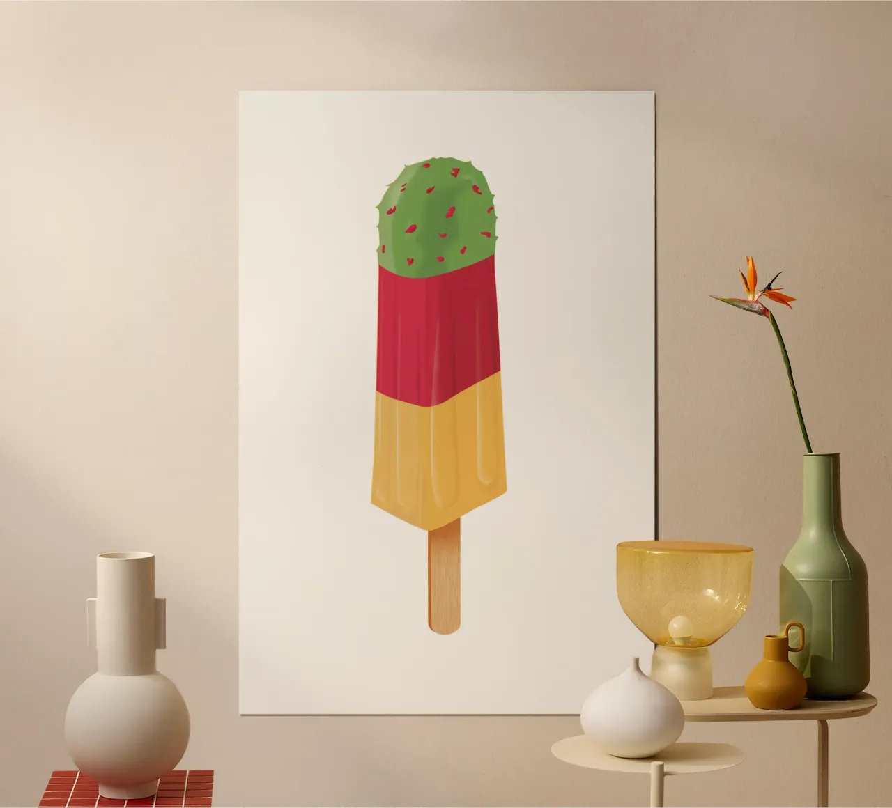 Kaktus Eis poster by Julia Marquardt-Lott