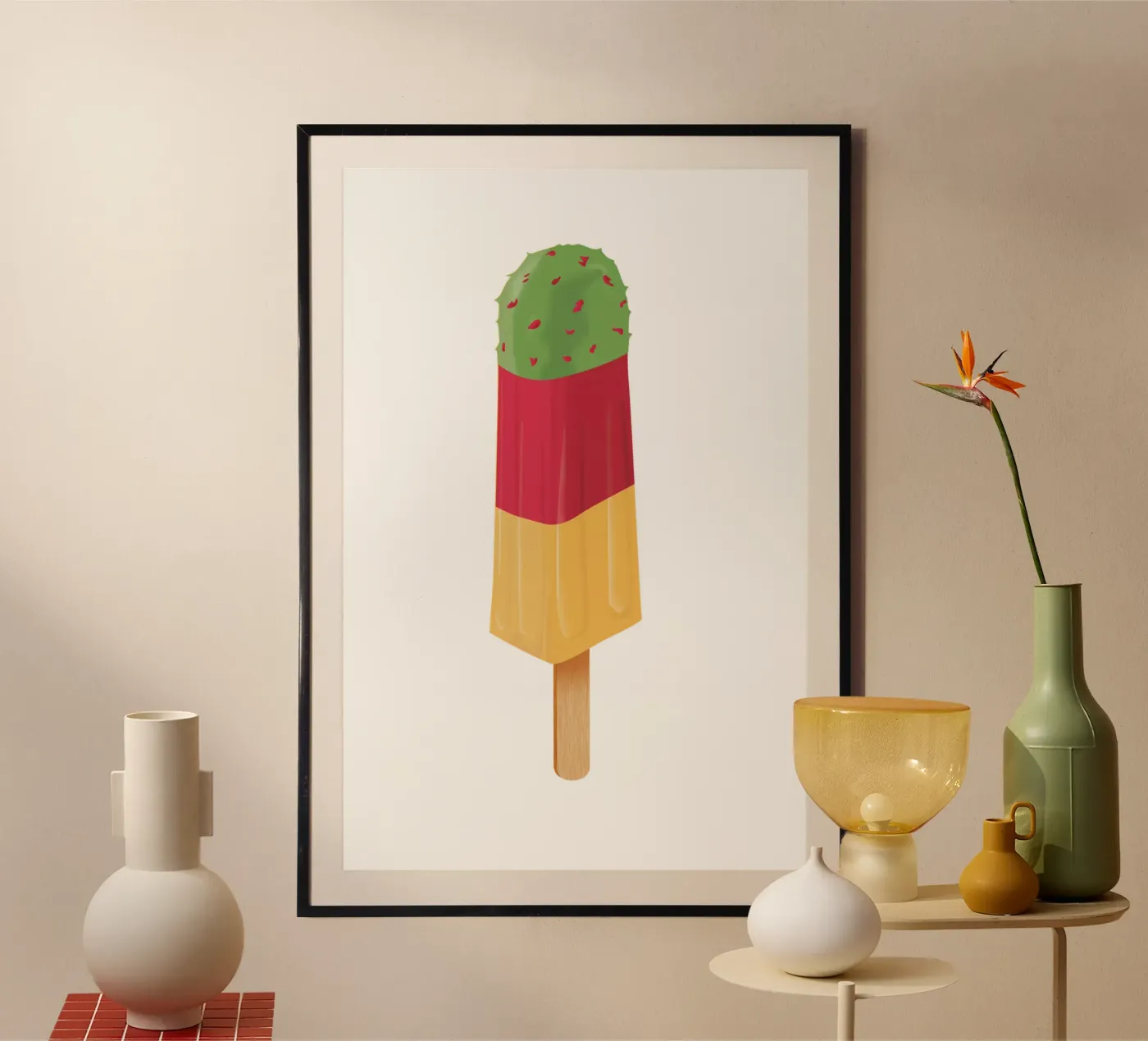 Kaktus Eis Poster von Julia Marquardt-Lott