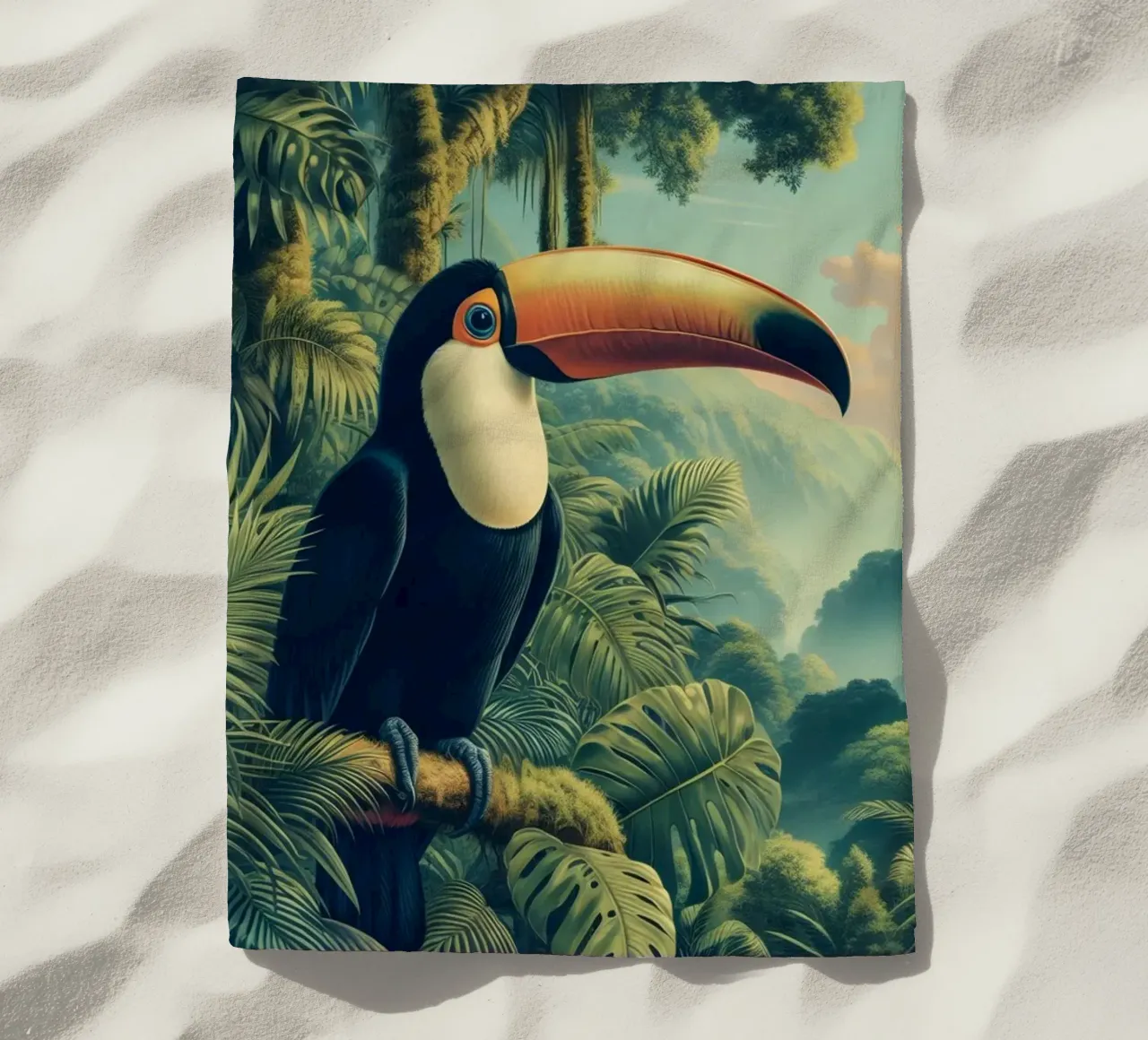 TOUCAN telo mare da RUBIANT ART