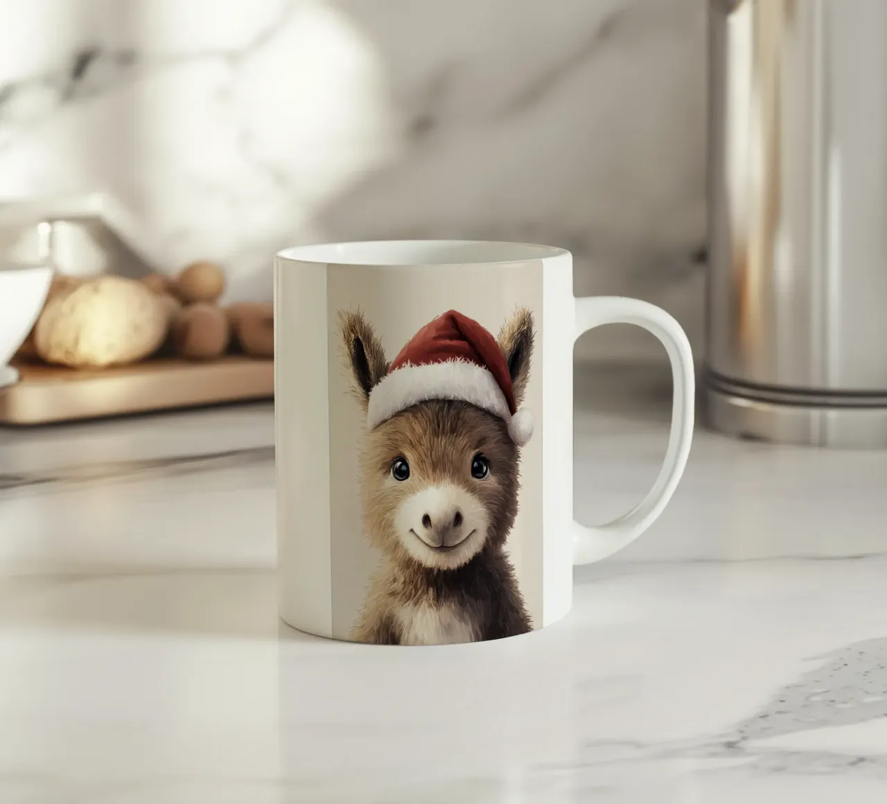 Eroe #22: L'asino festeggia il Natale tazza in ceramica da farbenhelden