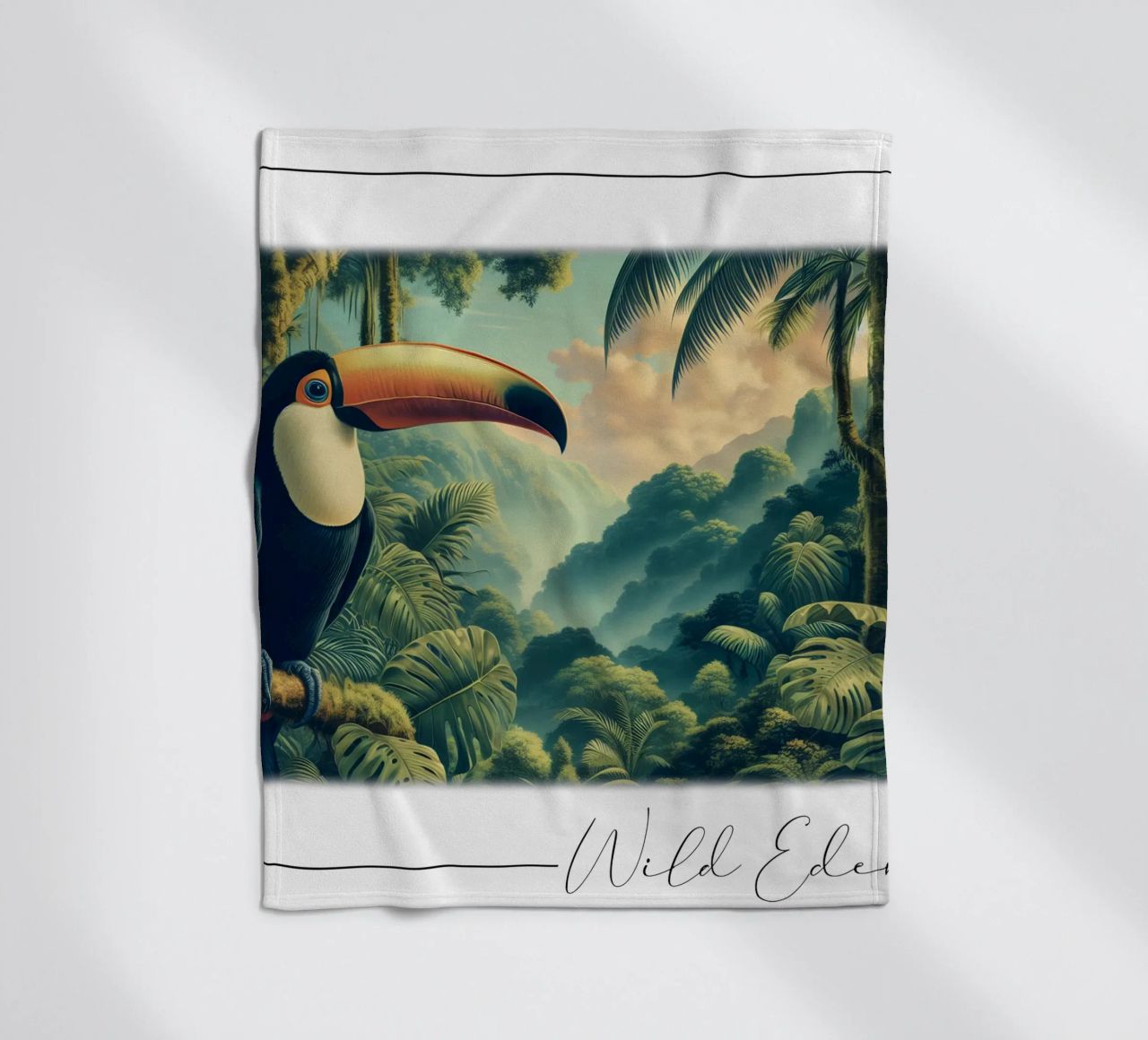 TOUCAN coperta in pile da RUBIANT ART