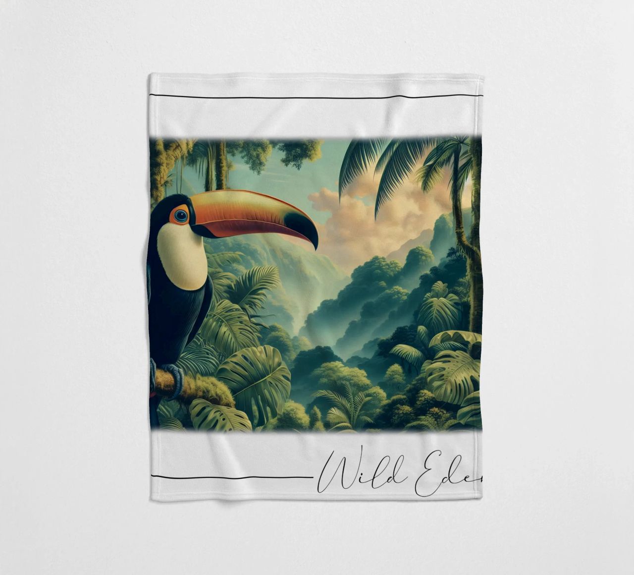 TOUCAN coperta in pile da RUBIANT ART