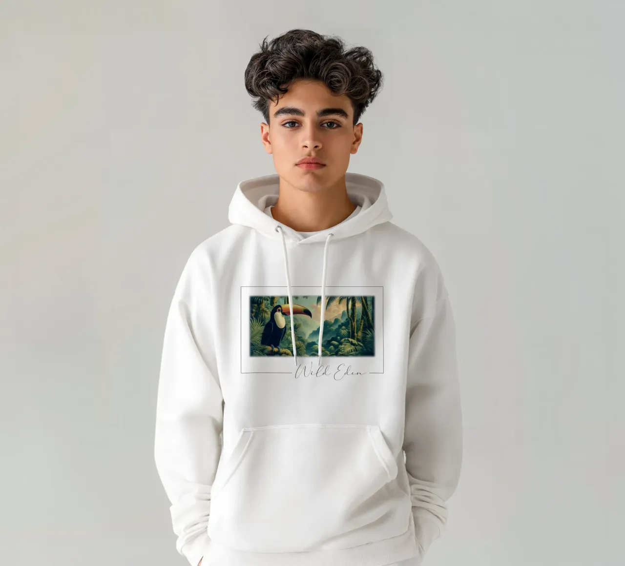 TOUCAN sudadera con capucha de RUBIANT ART