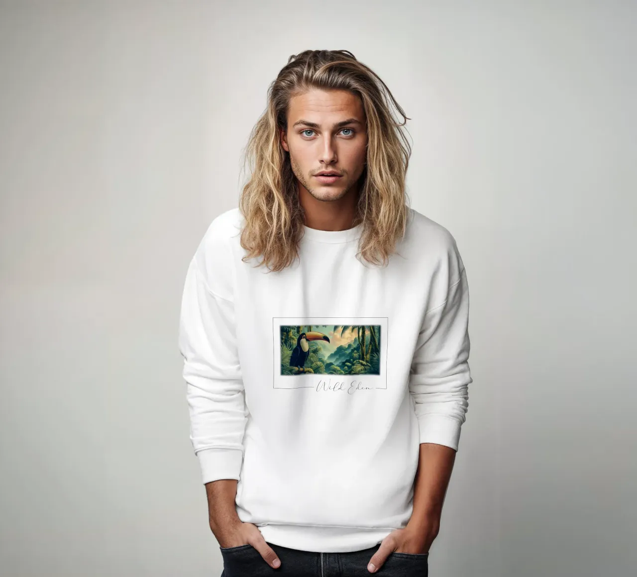 TOUCAN Sweatshirt von RUBIANT ART