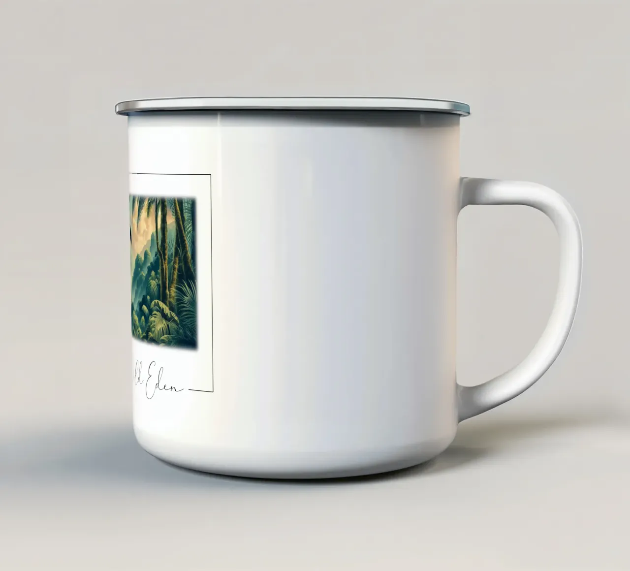 TOUCAN enamel mug by RUBIANT ART