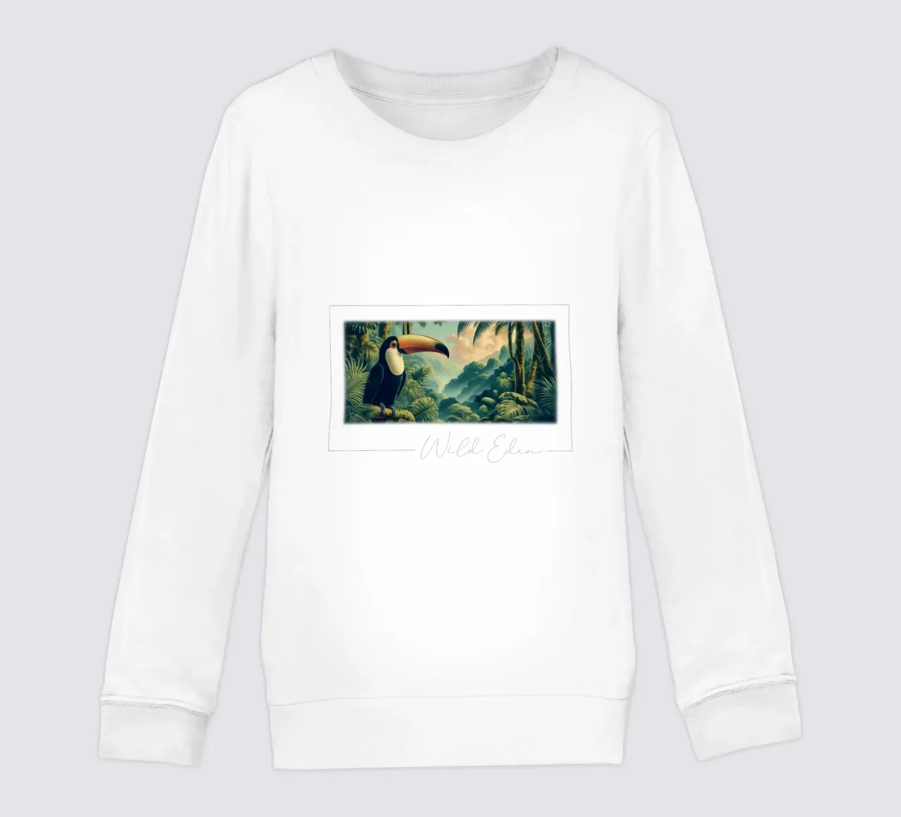TOUCAN kids sweatshirt by RUBIANT ART