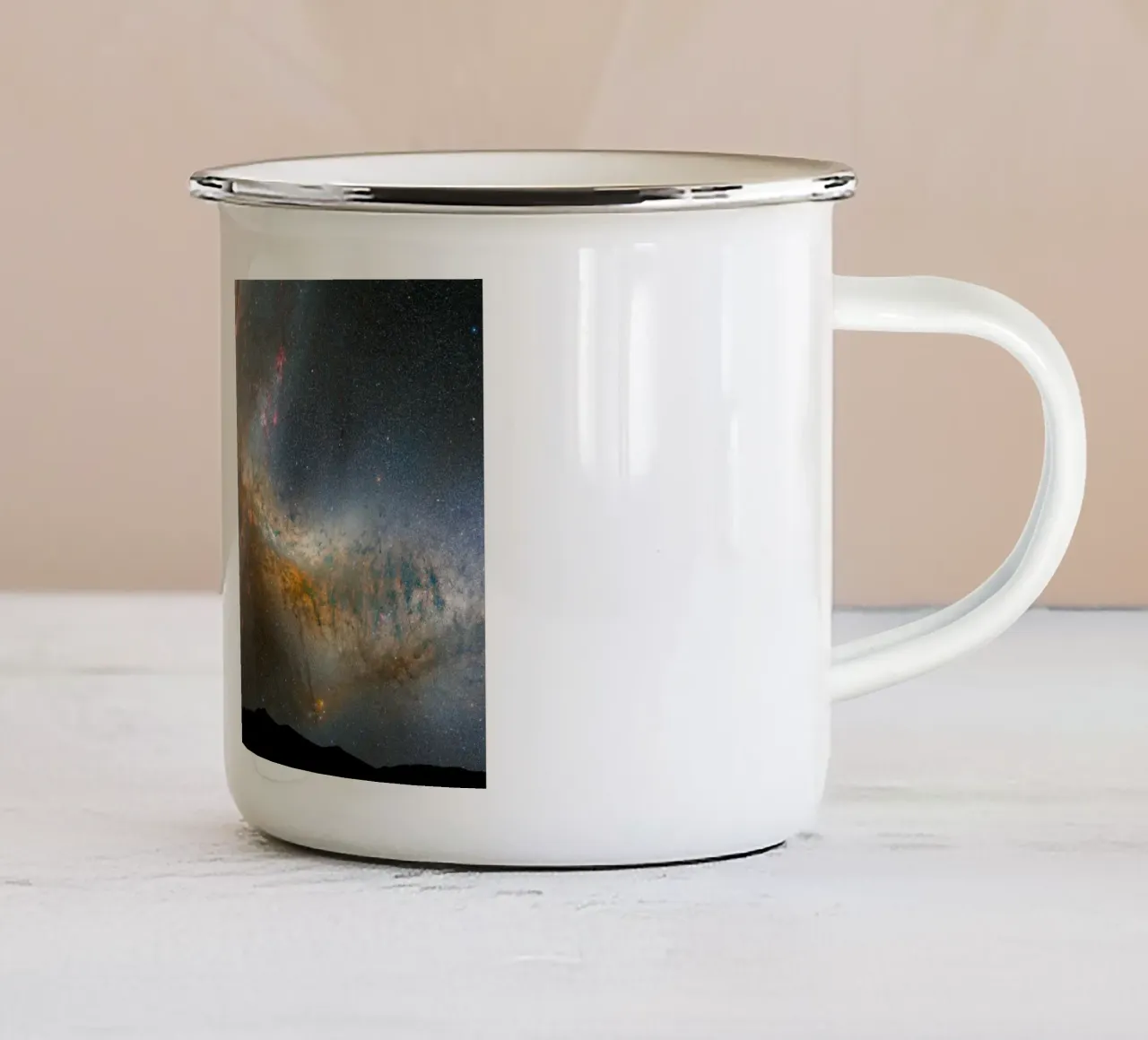 Immagine ad alta definizione del telescopio Hubble tazza in smalto da ARTVI-SHOP