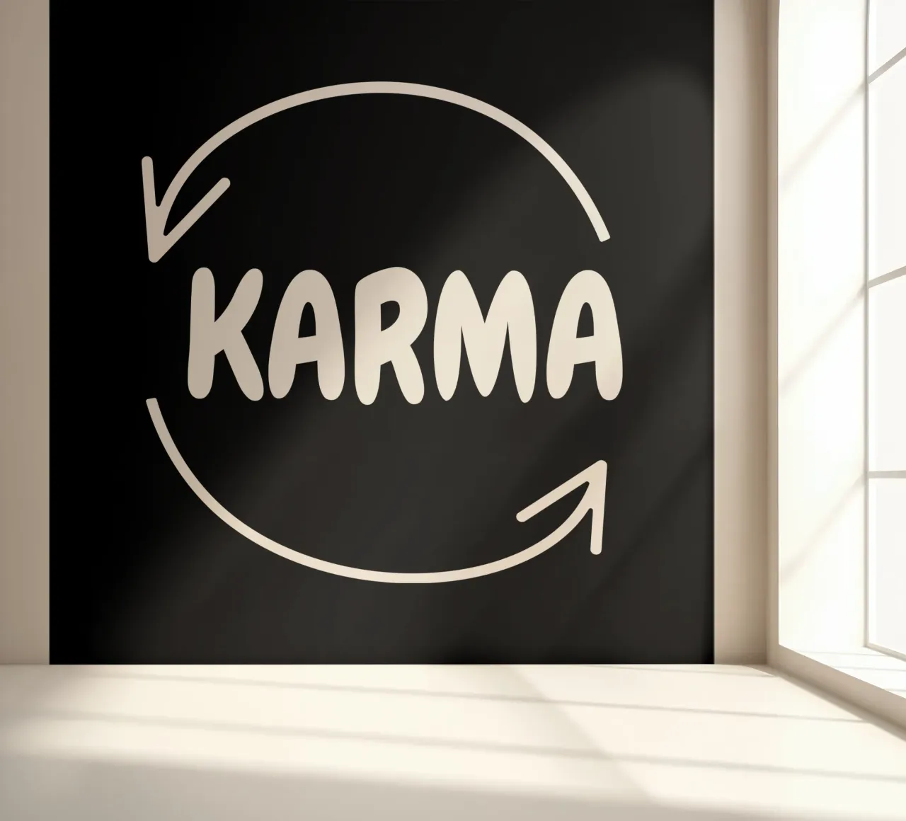 Karma fotobehang van happieeagle