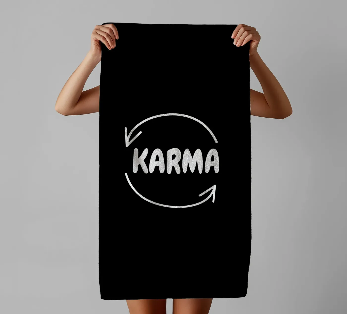 Karma badhanddoek van happieeagle