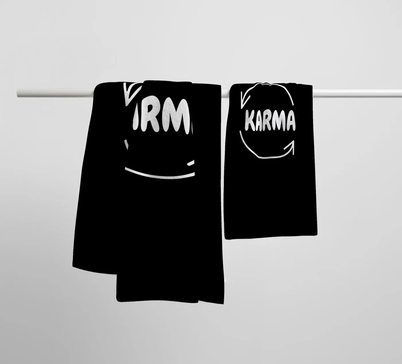 Karma badhanddoek van happieeagle