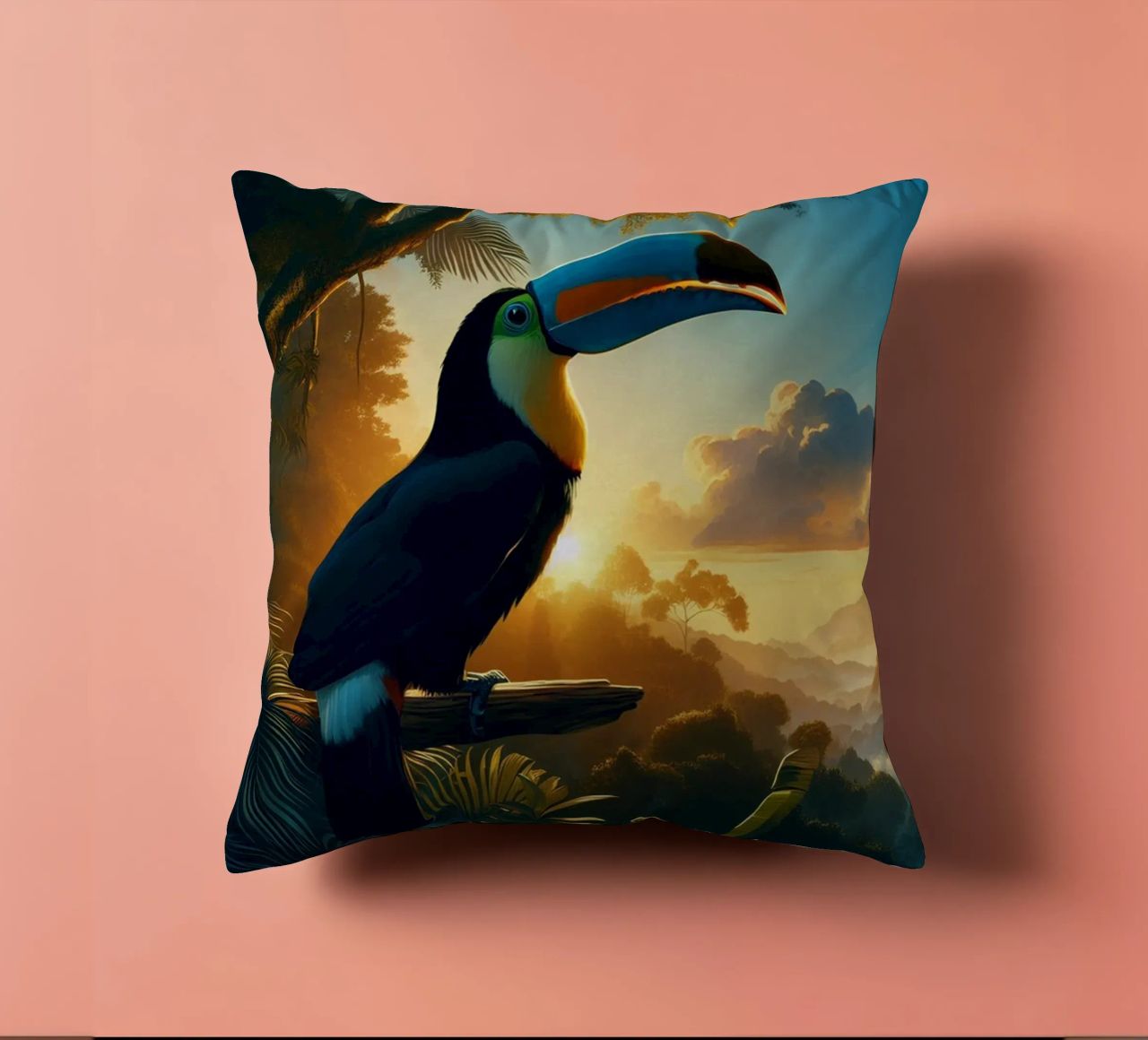 TOUCAN cuscino da RUBIANT ART
