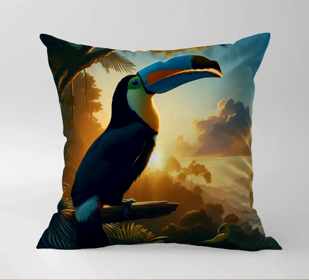 TOUCAN cojín de RUBIANT ART